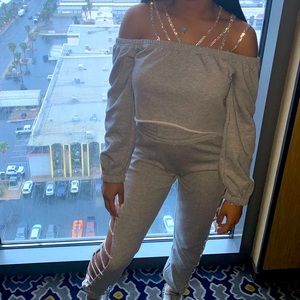 Akira Bling Jogging Suit (2 piece set)